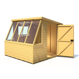 8x8 Iceni Potting Shed Style B Single Door 12mm Shiplap