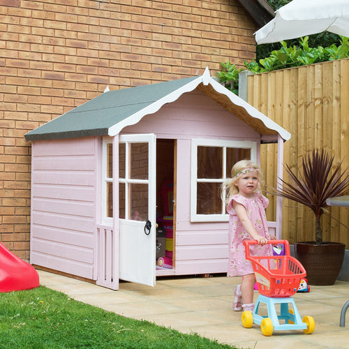 Shire 5x4 Kitty Childrens Playhouse with 12mm Shiplap cladding