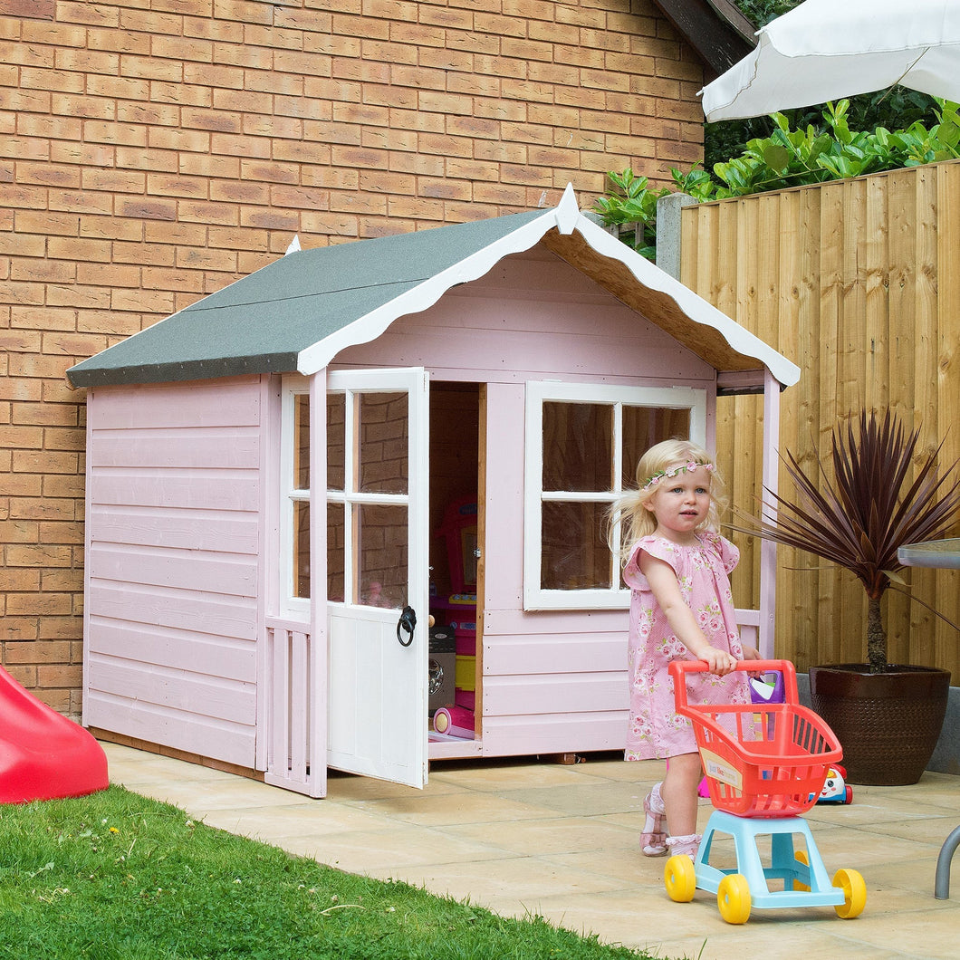 Shire 5x4 Kitty Childrens Playhouse with 12mm Shiplap cladding