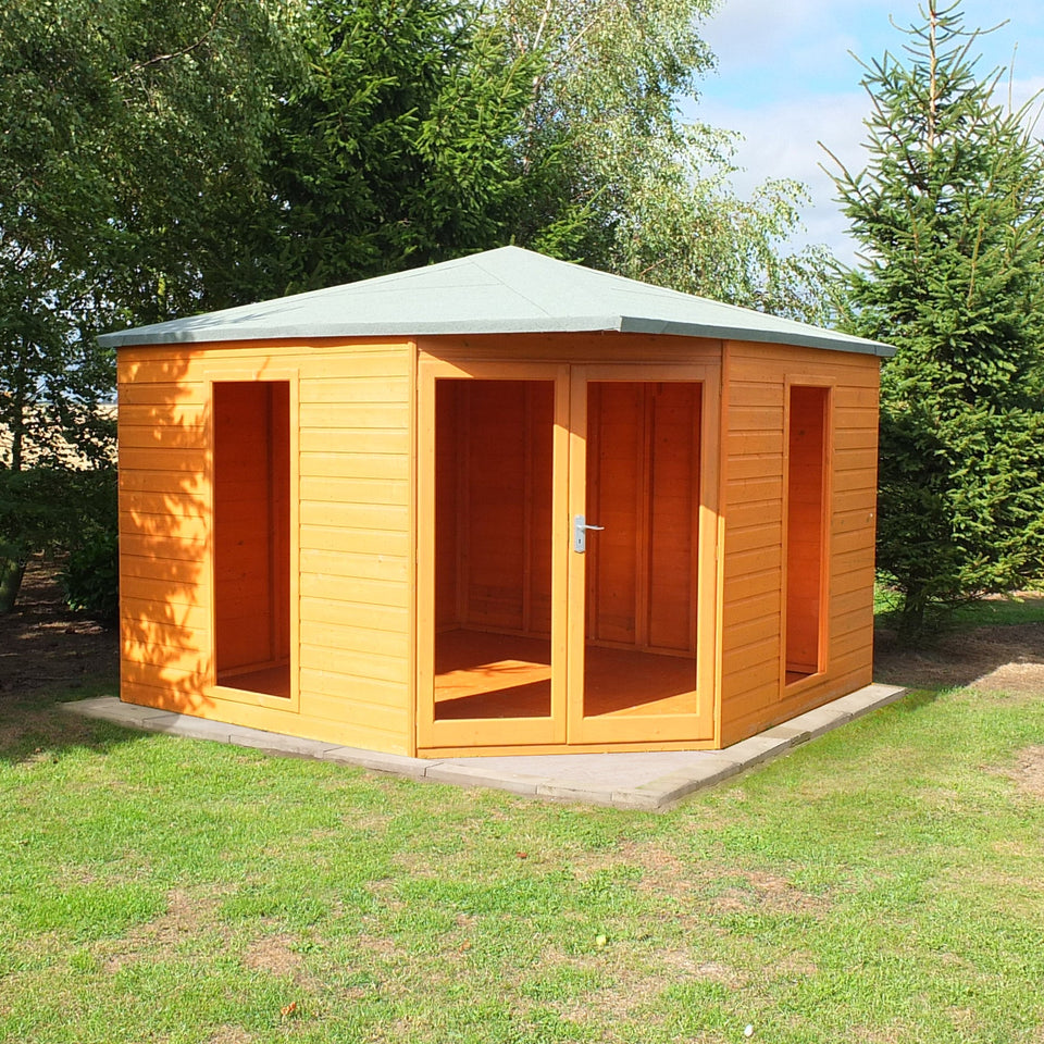 Larkspur 10x10 Corner Summerhouse 12mm Shiplap