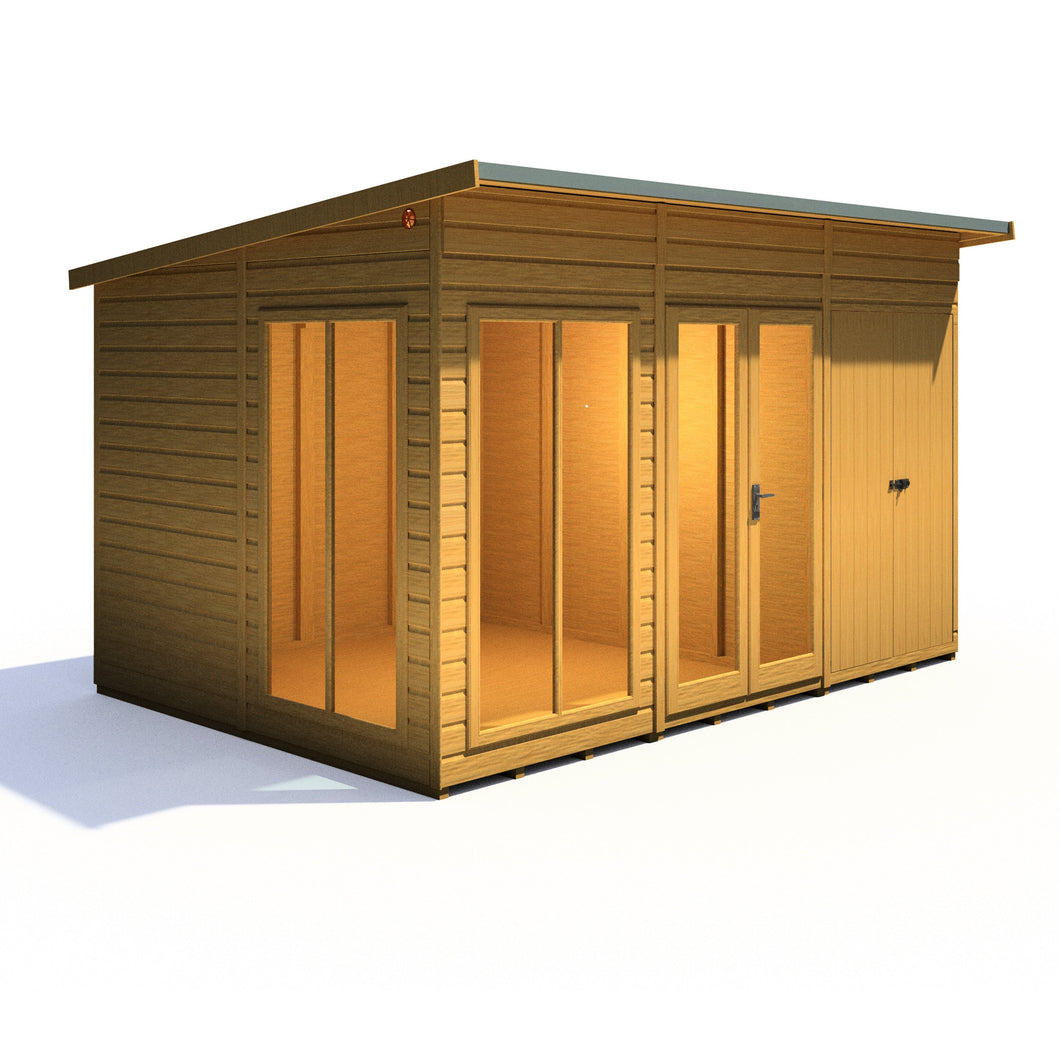 Shire Lela 12x8 Multiroom Summerhouse and Storage Shed