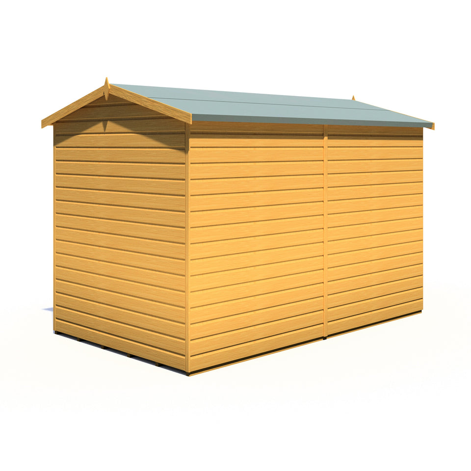 Lewis 10x6 Reverse Apex Style D Garden Shed 12mm Shiplap T&G