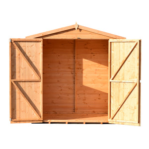 Lewis 4x6 Garden Shed Double Doors 12mm Shiplap T&G