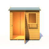Lewis 6x4 Reverse Apex Style D Garden Shed Single Door 12mm T&G