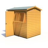 Lewis 7x5 Reverse Apex Style D Garden Shed 12mm Shiplap T&G