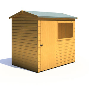 Lewis 7x5 Reverse Apex Style D Garden Shed 12mm Shiplap T&G