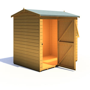 Lewis 7x5 Reverse Apex Style D Garden Shed 12mm Shiplap T&G