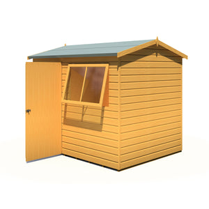 Lewis 8x6 SD Reverse Apex Style D Garden Shed 12mm Shiplap T&G