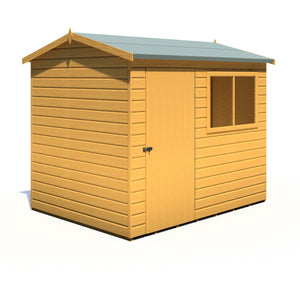 Lewis 8x6 SD Reverse Apex Style D Garden Shed 12mm Shiplap T&G