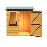 Lewis 6x4 Reverse Apex Style C Garden Shed Single Door 12mm T&G