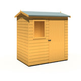 Lewis 6x4 Reverse Apex Style C Garden Shed Single Door 12mm T&G
