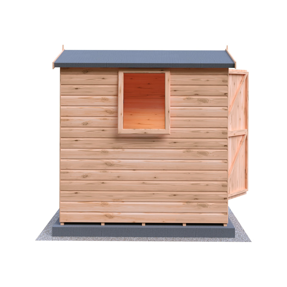 Lewis 6x4 Garden Shed Single Door 12mm T&G