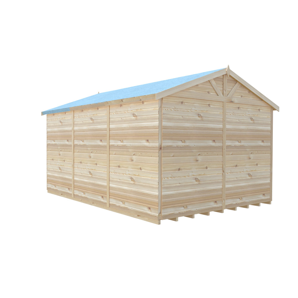 Mammoth 10x15 Double Door 12mm Shiplap Garden Shed