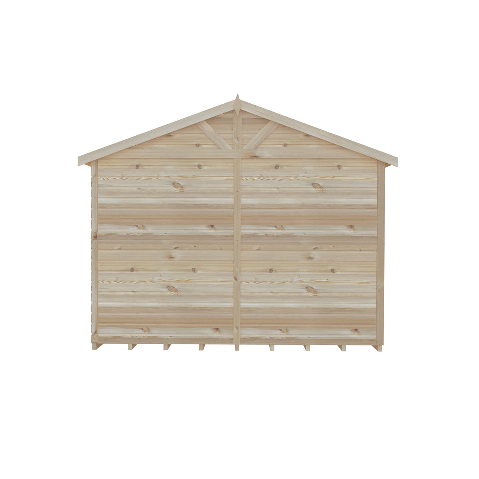 Mammoth 10x15 Double Door 12mm Shiplap Garden Shed