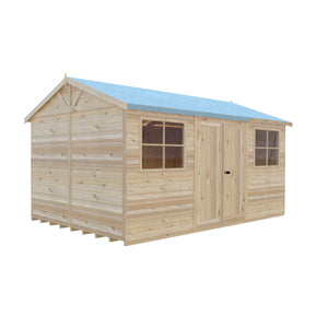 Mammoth 10x15 Double Door 12mm Shiplap Garden Shed