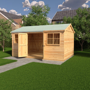 Mammoth 10x15 Double Door 12mm Shiplap Garden Shed