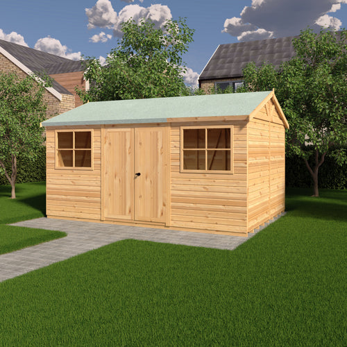 Mammoth 10x15 Double Door 12mm Shiplap Garden Shed