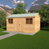 Mammoth 10x15 Double Door 12mm Shiplap Garden Shed