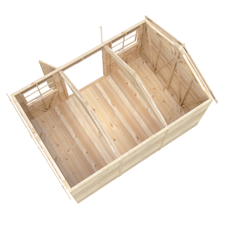 Mammoth 10x15 Double Door 12mm Shiplap Garden Shed