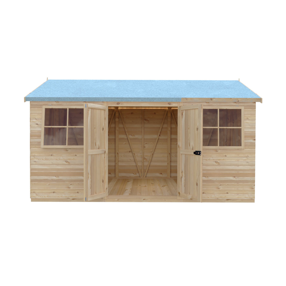 Mammoth 10x15 Double Door 12mm Shiplap Garden Shed