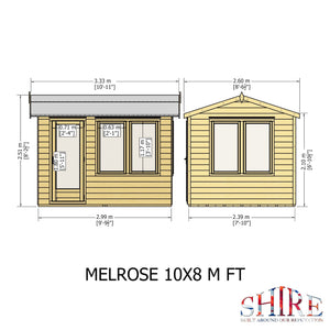 10x8 insulated Garden Studio Office