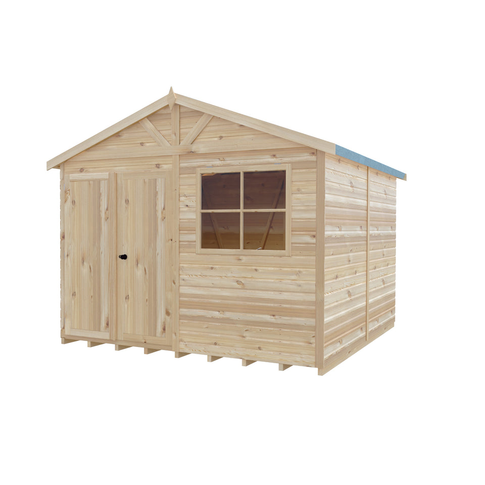 Mammoth 10x10 Double Door 12mm Shiplap Garden Shed