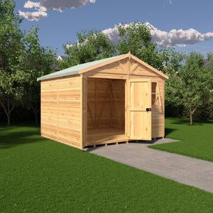 Mammoth 10x10 Double Door 12mm Shiplap Garden Shed