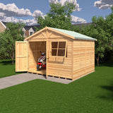 Mammoth 10x10 Double Door 12mm Shiplap Garden Shed