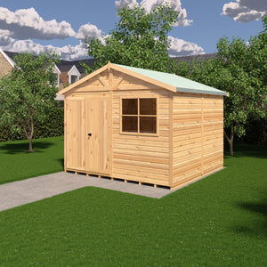 Mammoth 10x10 Double Door 12mm Shiplap Garden Shed