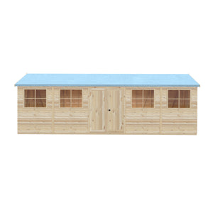 Mammoth 10x25 Double Door 12mm Shiplap Garden Shed