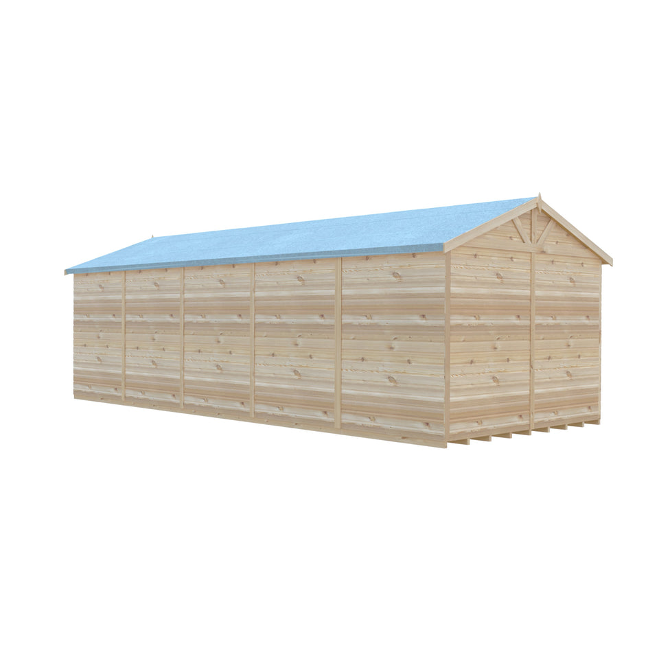 Mammoth 10x25 Double Door 12mm Shiplap Garden Shed