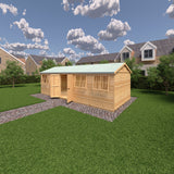 Mammoth 10x25 Double Door 12mm Shiplap Garden Shed