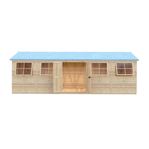 Mammoth 10x25 Double Door 12mm Shiplap Garden Shed