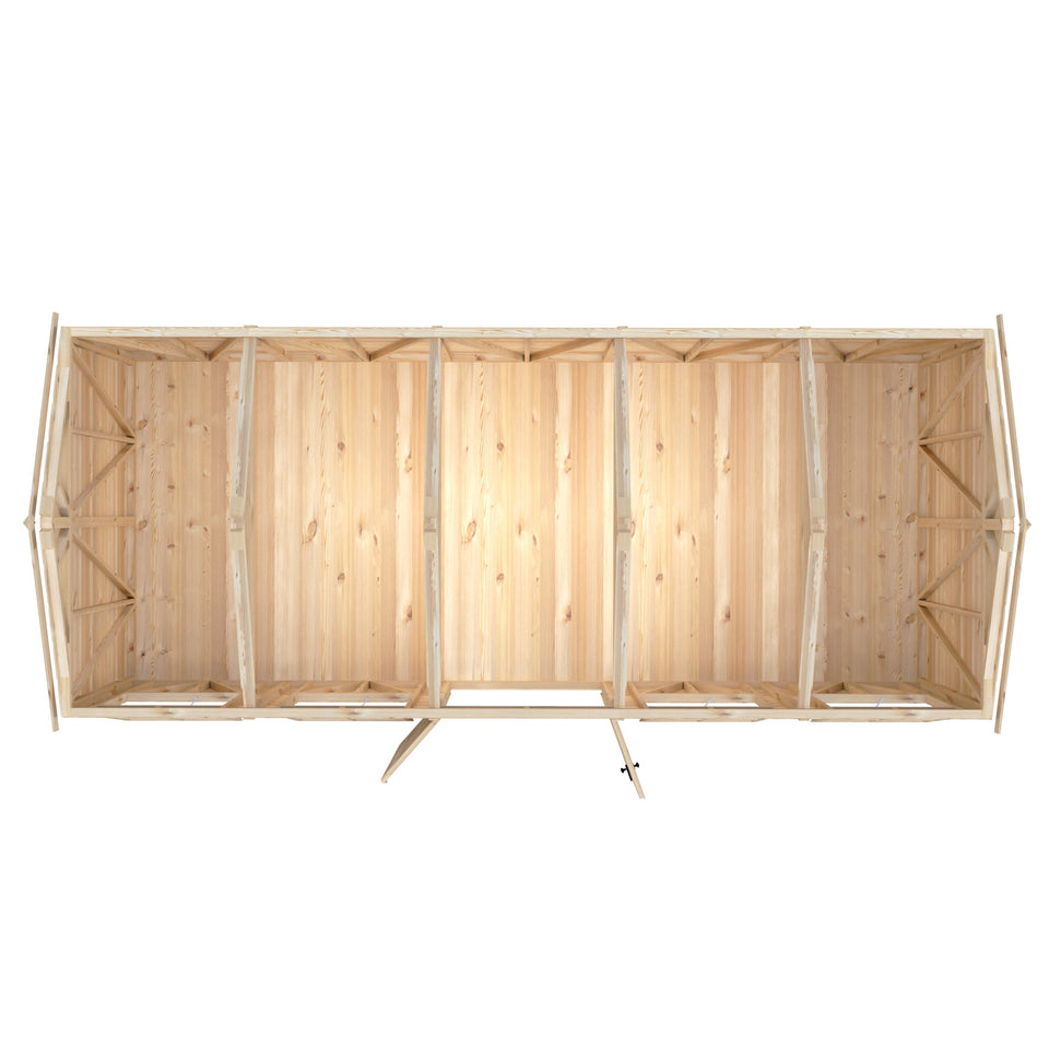 Mammoth 10x25 Double Door 12mm Shiplap Garden Shed