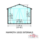Mammoth 12x12 Double Door 12mm Shiplap Garden Shed