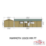Mammoth 12x12 Double Door 12mm Shiplap Garden Shed