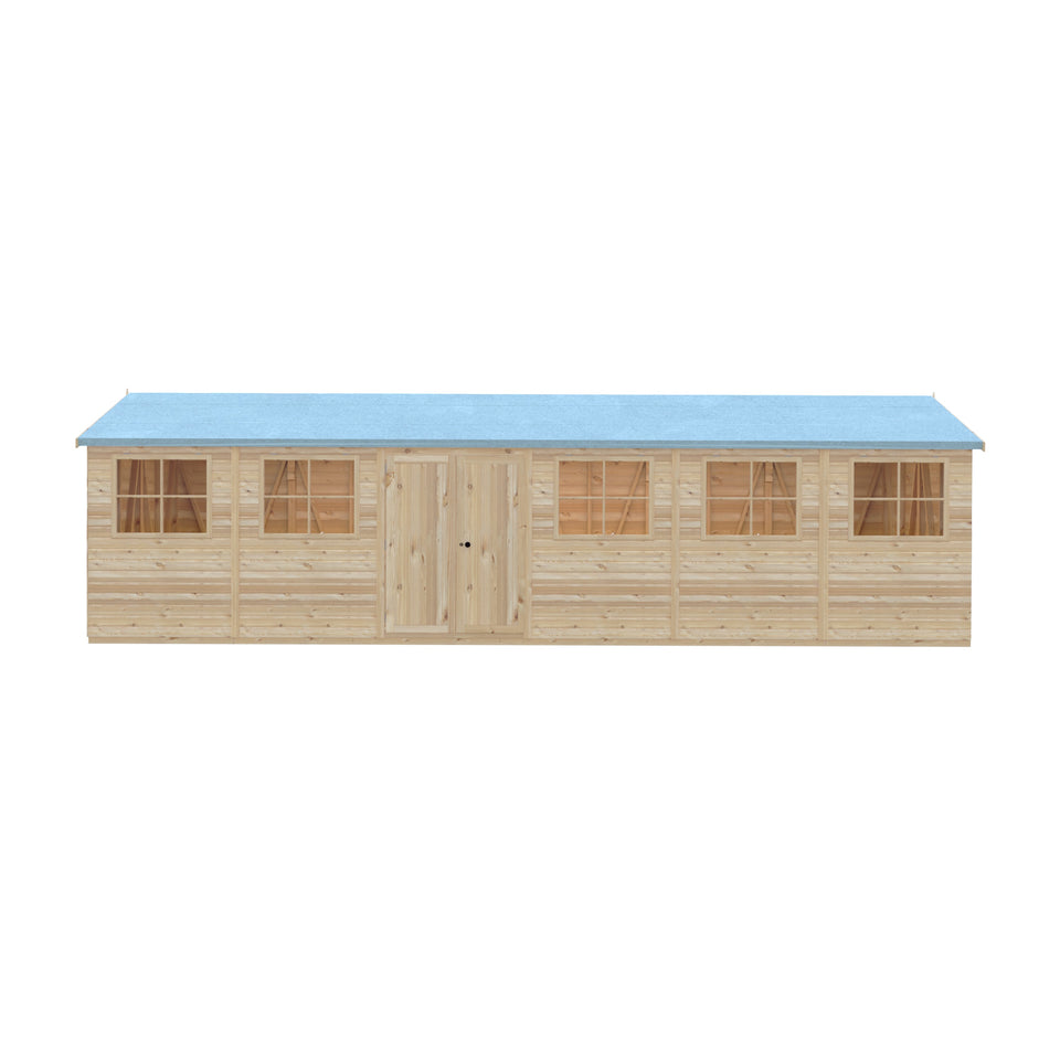Mammoth 10x30 Double Door 12mm Shiplap Garden Shed