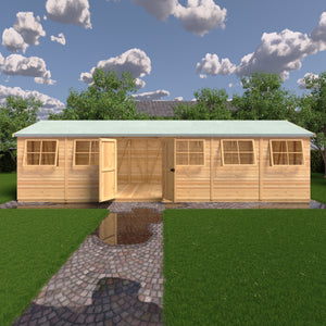 Mammoth 12x12 Double Door 12mm Shiplap Garden Shed