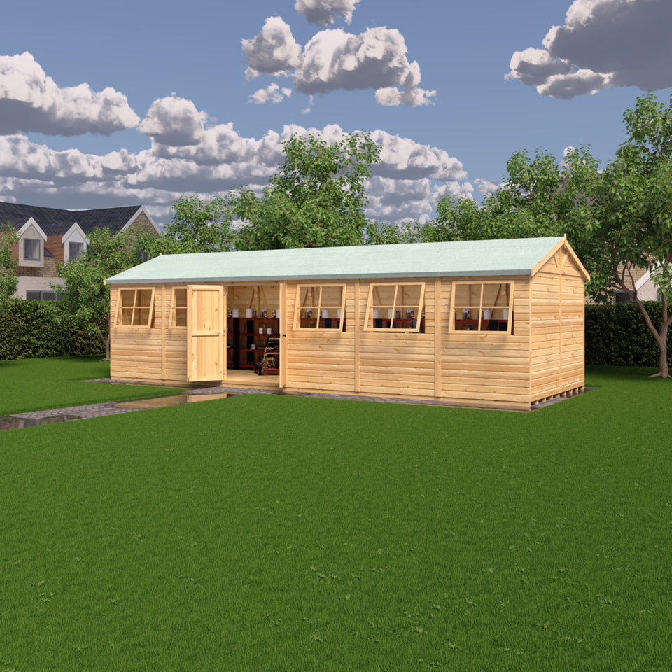 Mammoth 12x12 Double Door 12mm Shiplap Garden Shed