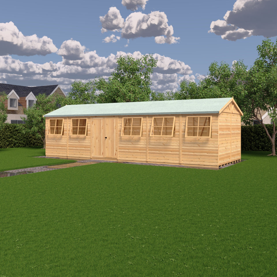 Mammoth 12x12 Double Door 12mm Shiplap Garden Shed