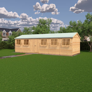 Mammoth 10x30 Double Door 12mm Shiplap Garden Shed