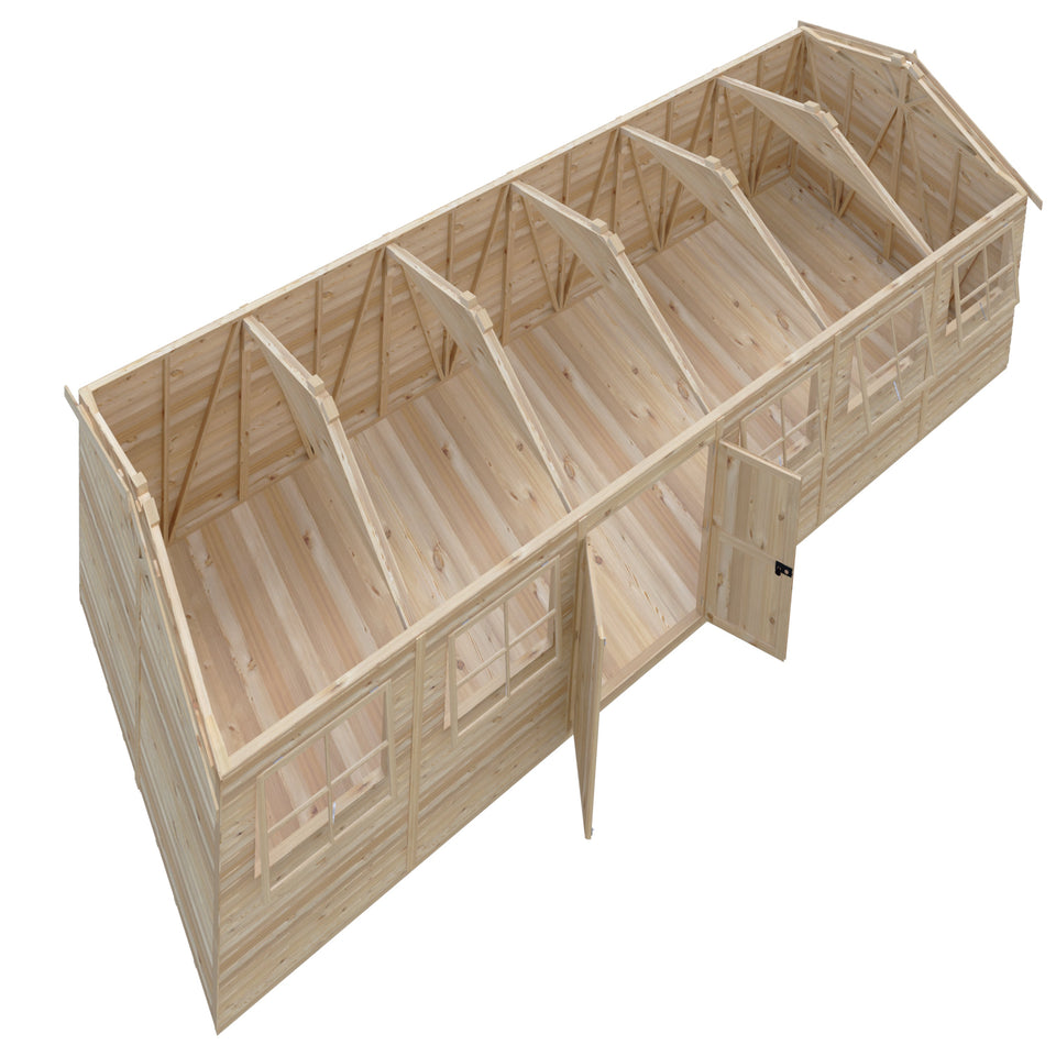 Mammoth 12x12 Double Door 12mm Shiplap Garden Shed