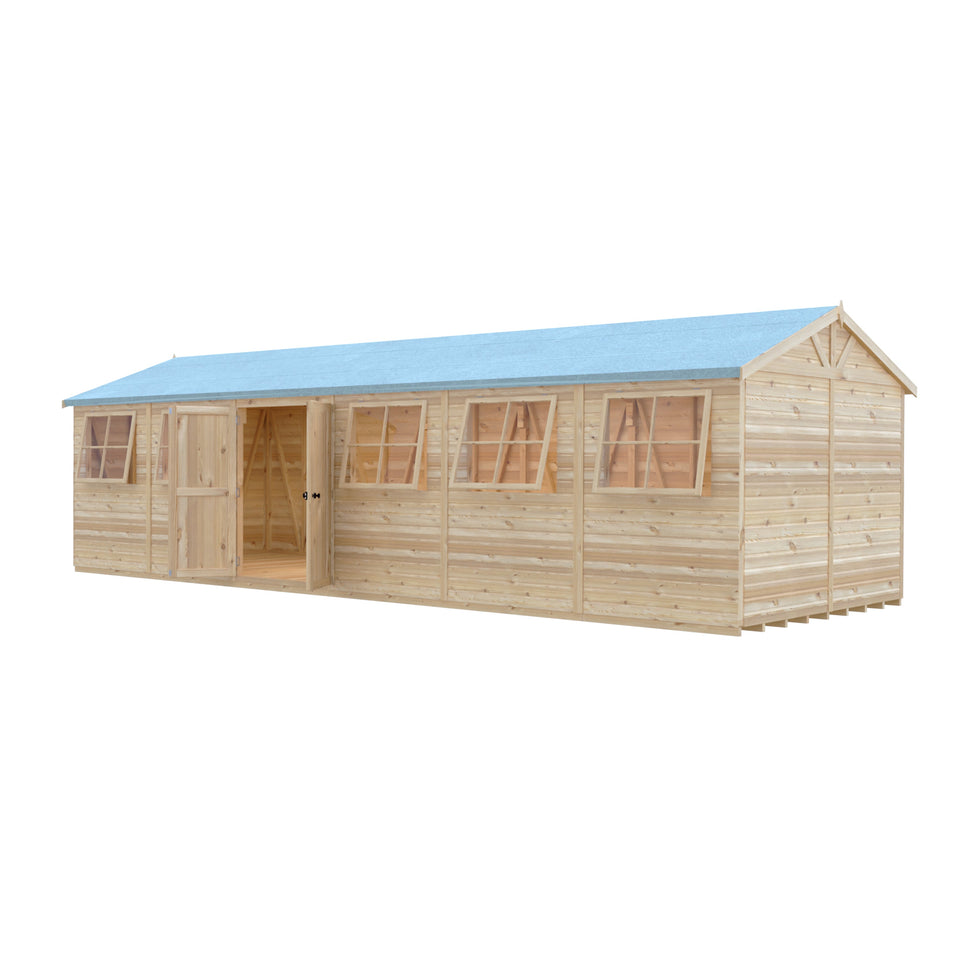 Mammoth 12x12 Double Door 12mm Shiplap Garden Shed