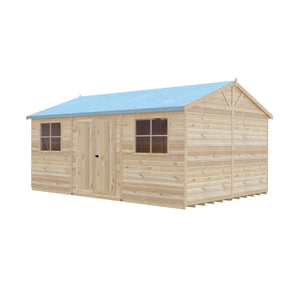 Mammoth 12x18 Double Door 12mm Shiplap Garden Shed