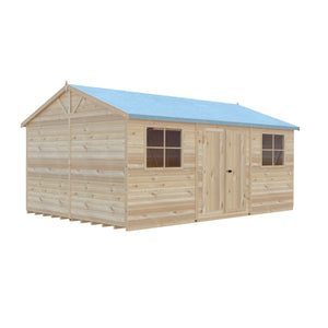 Mammoth 12x18 Double Door 12mm Shiplap Garden Shed