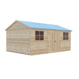 Mammoth 12x18 Double Door 12mm Shiplap Garden Shed