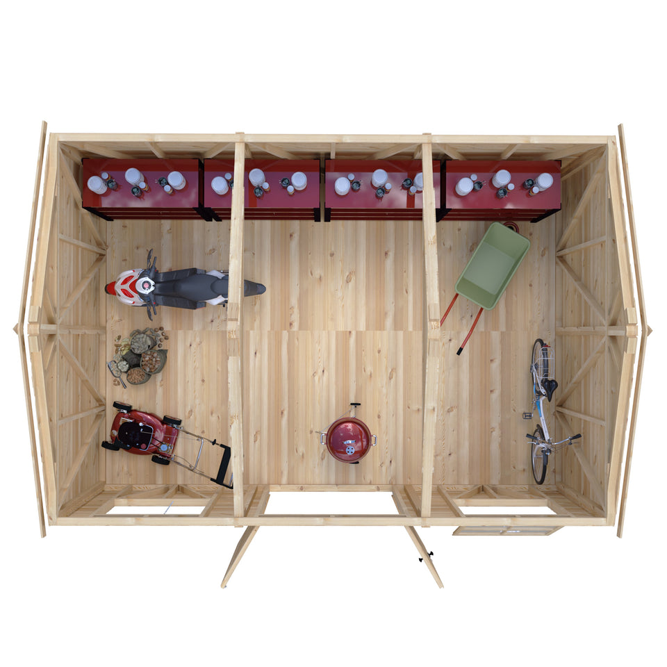 Mammoth 12x18 Double Door 12mm Shiplap Garden Shed