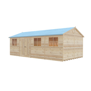 Mammoth 12x24 Double Door 12mm Shiplap Garden Shed