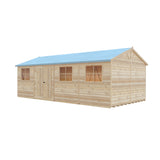 Mammoth 12x24 Double Door 12mm Shiplap Garden Shed
