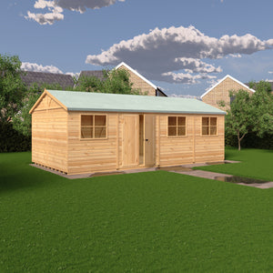 Mammoth 12x24 Double Door 12mm Shiplap Garden Shed